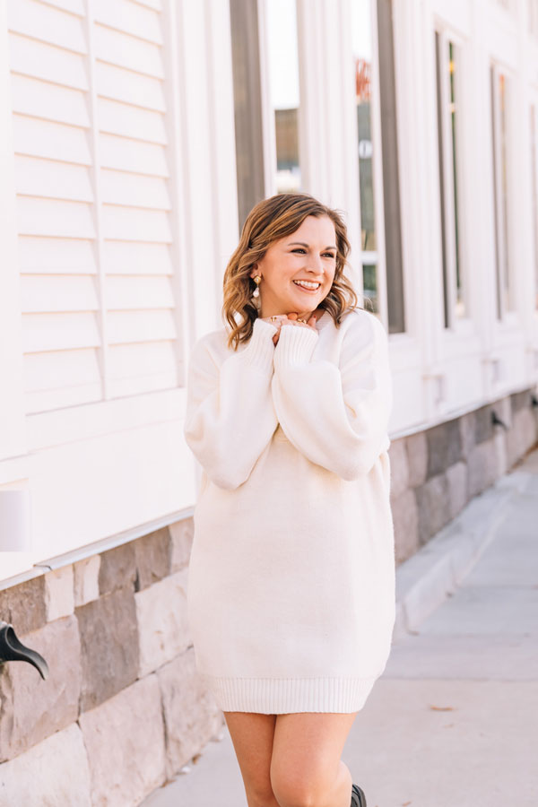 Falling For You Sweater Dress