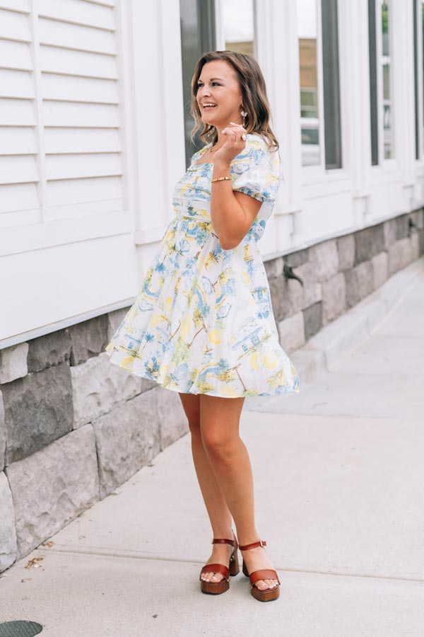 Amalfi Coast Mini Dress