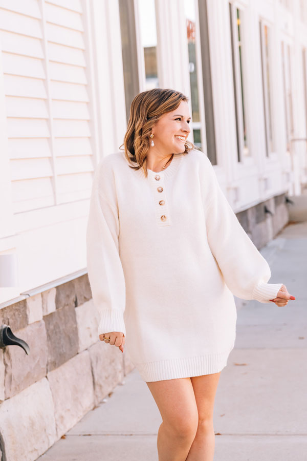 Falling For You Sweater Dress
