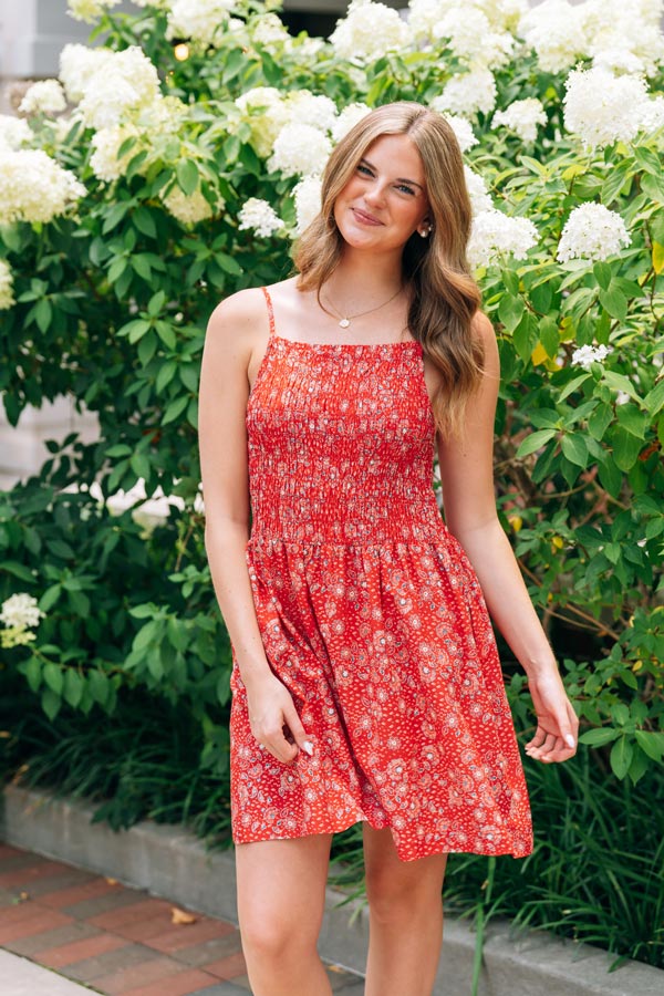 red paisley dress Buy Cool Classics. Bagh Hand Block Printed Wrap style ruffle tiered bell sleeves add that vintage goddess flair Mireya Mini Dress in Paisley