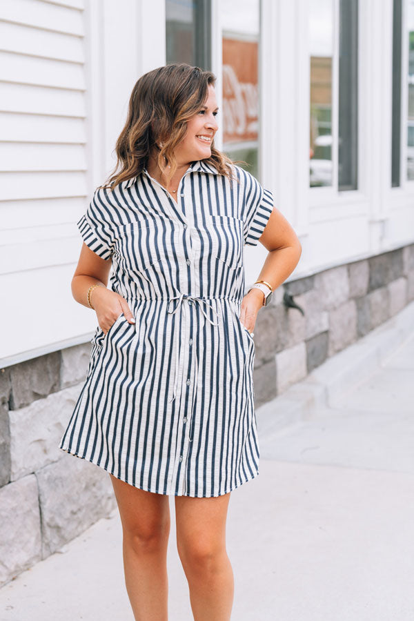 Going Places Stripe Mini Dress