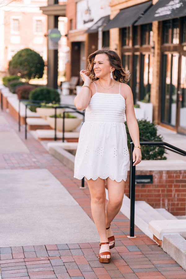 Bloomfield Eyelet Mini Dress