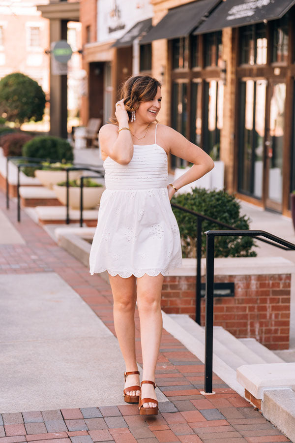 Bloomfield Eyelet Mini Dress