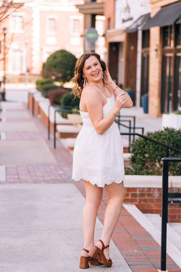 Bloomfield Eyelet Mini Dress