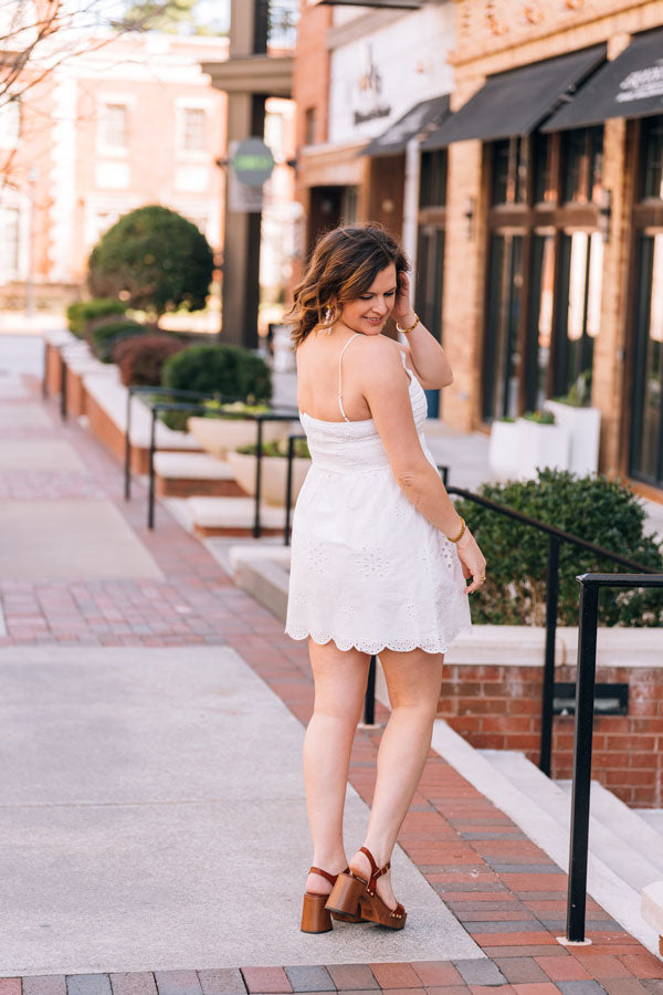 Bloomfield Eyelet Mini Dress