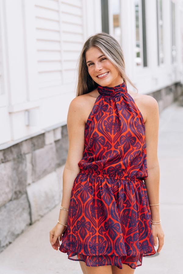 Mallorca Halter Mini Dress